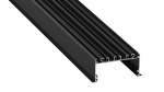 Lumines profile type inLARGO lacquered black, 3 m